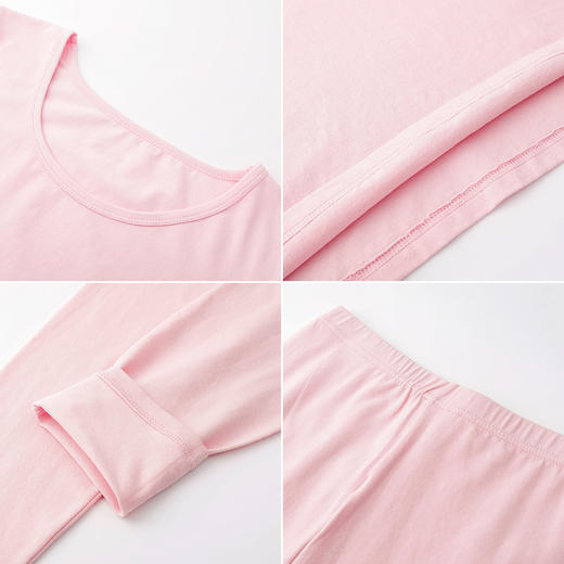 圆领内衣女贴身舒适贴身秋衣秋裤显瘦打底女士保暖套装 商品图5