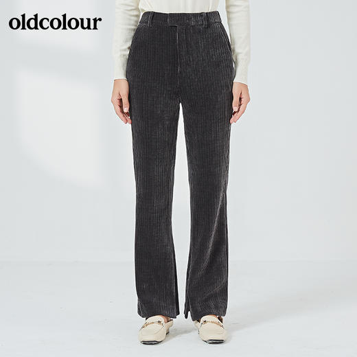 oldcolour2021秋季商场同款宽松百搭微喇休闲长裤女N34073463 商品图2