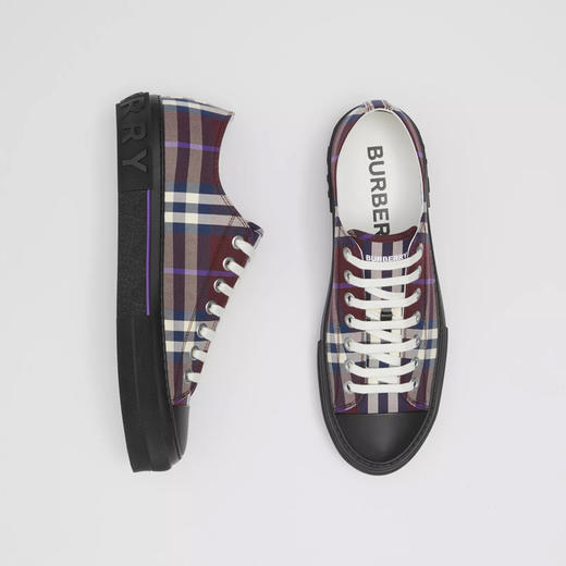 BURBERRY 巴宝莉 男士格纹棉质休闲运动鞋 格子 8055644 B1355 商品图2