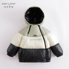 马克珍妮冬装新款 男童三色拼接超轻保暖羽绒服221737 商品缩略图1
