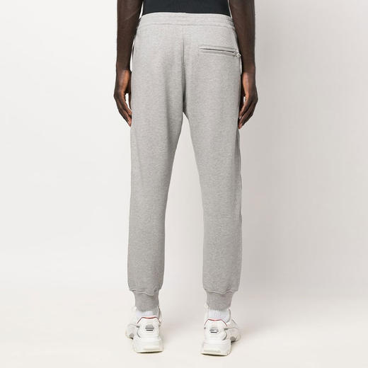ALEXANDER MCQUEEN 亚历山大.麦昆 男士棉质Logo饰边休闲运动裤 灰色 705012 QTX75 0912 商品图2