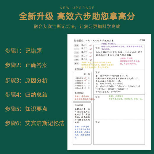 开学季福利！【升级款错题本 活页可拆卸】B5错题本初中高中学生活页可拆卸错题收集整理册文具神器笔记本英语纠错本小学生语文数学加厚考研大学生改错本 商品图2