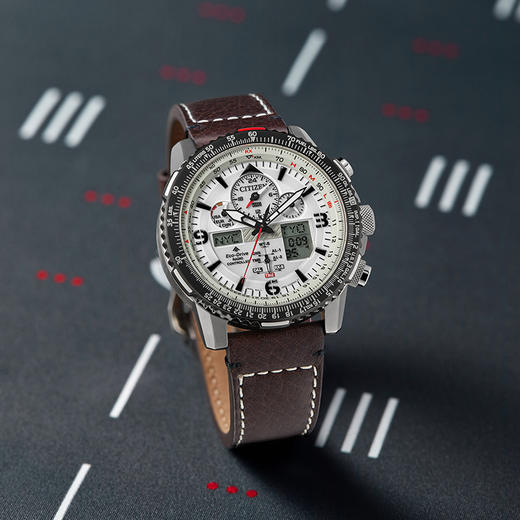 西铁城日本官方正品商务休闲光动能电波男士手表JY8086-11A 商品图7