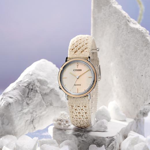 西铁城日本官方正品时尚光动能女表EM1006-40A 商品图9