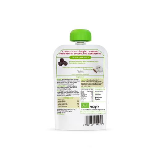 小皮Little Freddie 婴儿宝宝辅食水果汁蔬菜泥吸吸袋 夏日莓果椰蓉(6个月+) 100g 商品图1