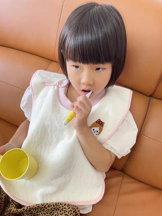 儿童洗漱巾多功能宝宝洗脸巾隔水围嘴 商品图3