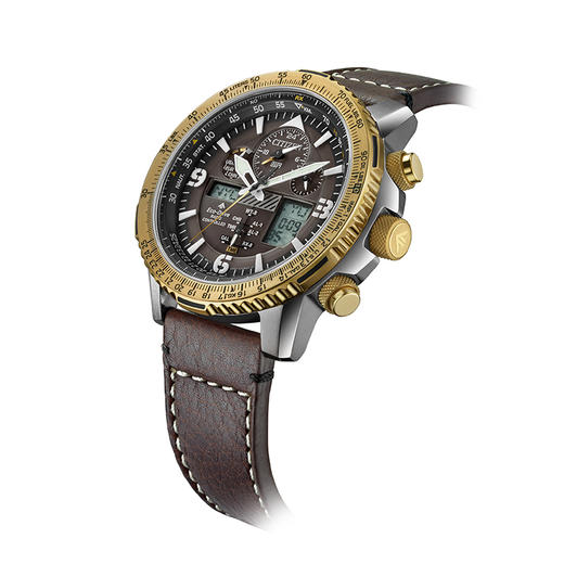 西铁城日本官方正品商务休闲光动能电波男士手表JY8084-17H 商品图2