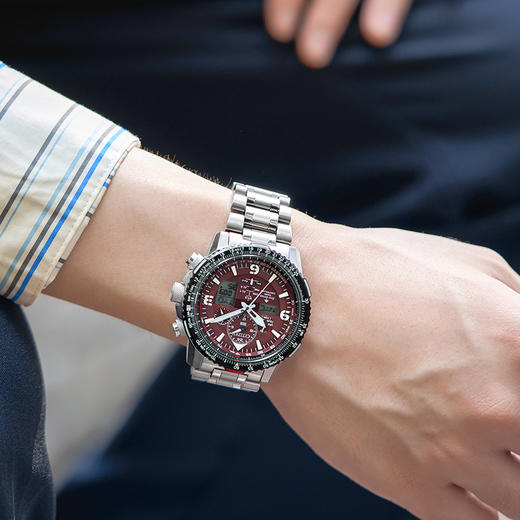 西铁城日本官方正品商务休闲光动能电波男士手表JY8086-89X 商品图6