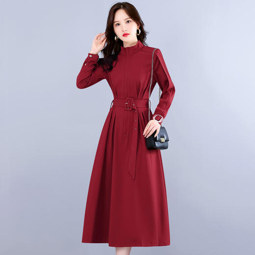 2022新款法式长袖气质轻熟风冷淡风女装感衬衫连衣裙HR-WH22219 商品图7