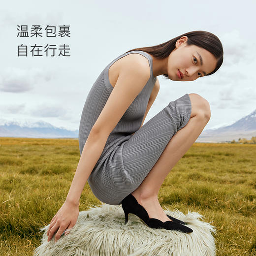 7or9空气棉高跟鞋-黑糖酥 商品图3