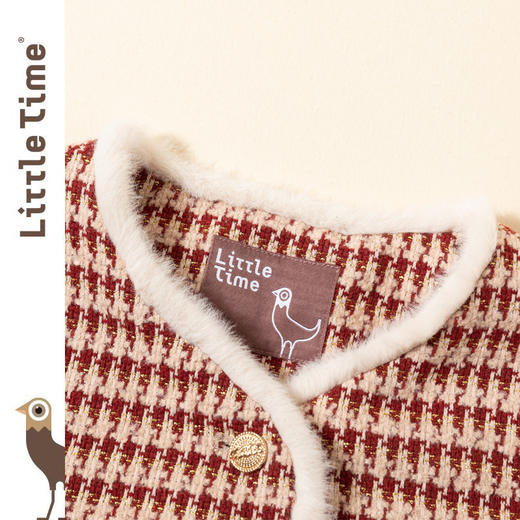 littletime女童秋装套装2022新款洋气童装春秋时髦儿童小香风套装 商品图3