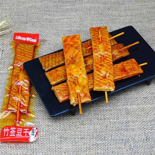 馋馋享竹签豆干（香辣、牛肉味）500g/份 商品图3