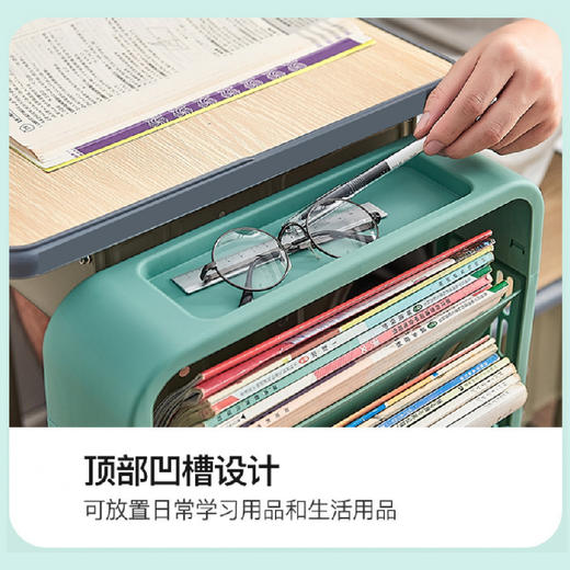 【学生桌边书架】教室书本收纳架分层摆列架 家用置物书箱学生书本收纳神器 商品图3