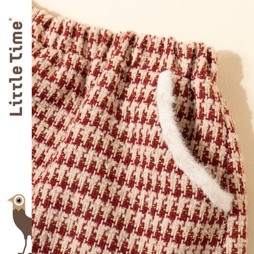 littletime女童秋装套装2022新款洋气童装春秋时髦儿童小香风套装 商品图5