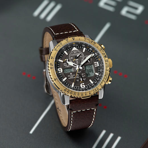 西铁城日本官方正品商务休闲光动能电波男士手表JY8084-17H 商品图7