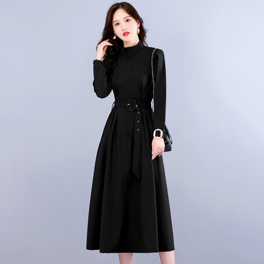 2022新款法式长袖气质轻熟风冷淡风女装感衬衫连衣裙HR-WH22219 商品图8