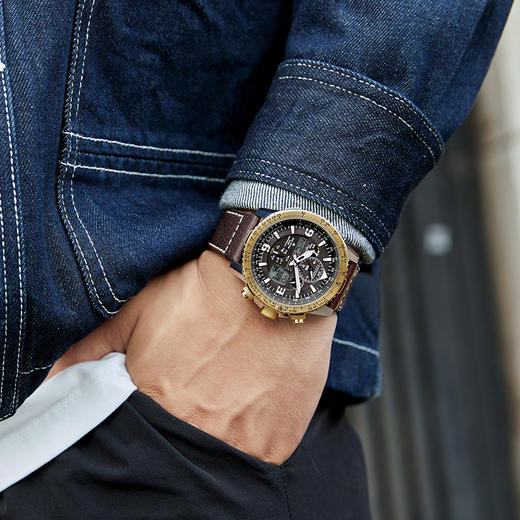 西铁城日本官方正品商务休闲光动能电波男士手表JY8084-17H 商品图10