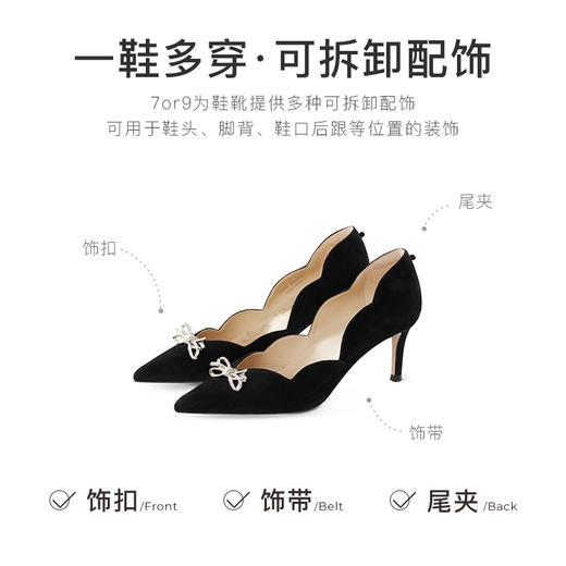 7or9空气棉高跟鞋-黑糖酥 商品图4