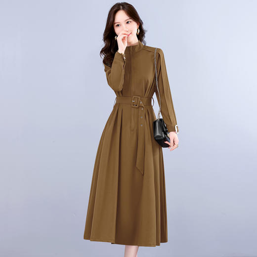 2022新款法式长袖气质轻熟风冷淡风女装感衬衫连衣裙HR-WH22219 商品图6