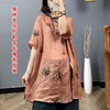裁缝学苑AQ123 新款中式苎麻斜襟盘扣长袖茶服上衣纸样女装样板图 商品缩略图4