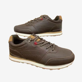 诺诗兰全头层牛皮男士户外休闲复古慢跑鞋