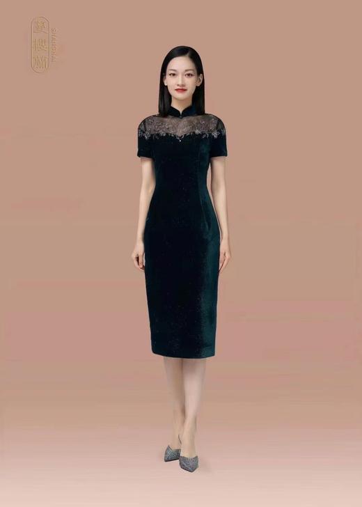 蔓楼兰/LOMELL 黛绿旗袍 商品图0