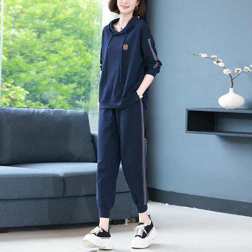 休闲运动服套装，秋新款时尚妈妈洋气秋装卫衣两件套HR-WLT27109 商品图5
