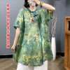 裁缝学苑AQ123 新款中式苎麻斜襟盘扣长袖茶服上衣纸样女装样板图 商品缩略图1