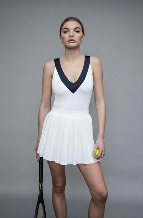 Jupp sport Nirvana Top - 女装 网球 上装 白黑色