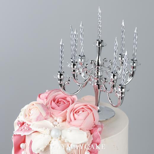 双层|粉嫩韩花工艺蛋糕【D4200】 商品图2