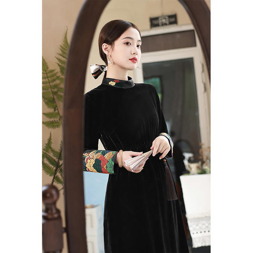 ML 2307 古典旗袍连衣裙 商品图1