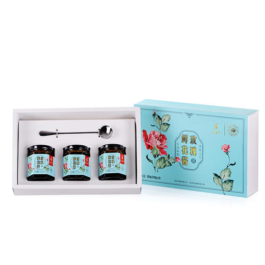 花养花 玫瑰鲜花酱礼盒 654g（218g*3） 商品图5