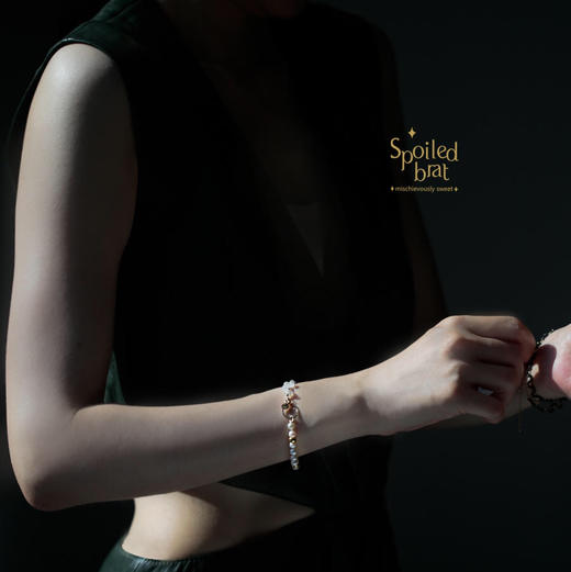 SpoiledBrat Jewelry月光石珍珠手链 商品图5