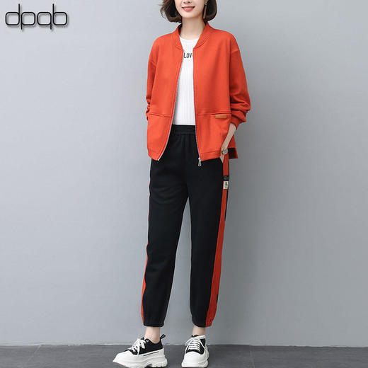 洋气减龄，运动服新款时尚妈妈卫衣休闲两件套HR8885 商品图6