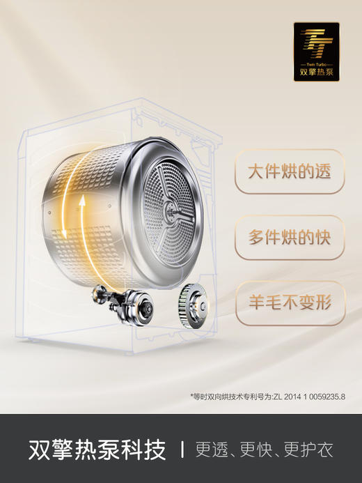 【纯平嵌入】卡萨帝12kg大容量智能洗烘套装变频滚筒洗衣机干衣机C1 D12L5LU1+CGY 12FL5TU1 商品图4