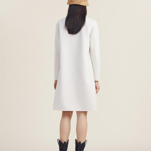 【高端系列】谜底2022秋新款西装领纯色宽松毛呢大衣女223GD1134 商品图2