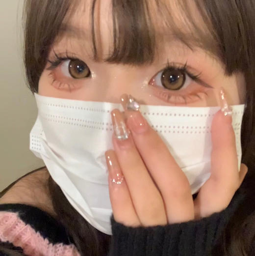 日抛新 Kaylens 雾之深棕 14.5 着色14.0 狗狗眼棕粗边 商品图1