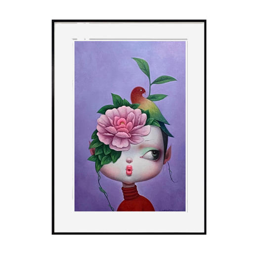 解永生《喜上眉梢2》版画 商品图0