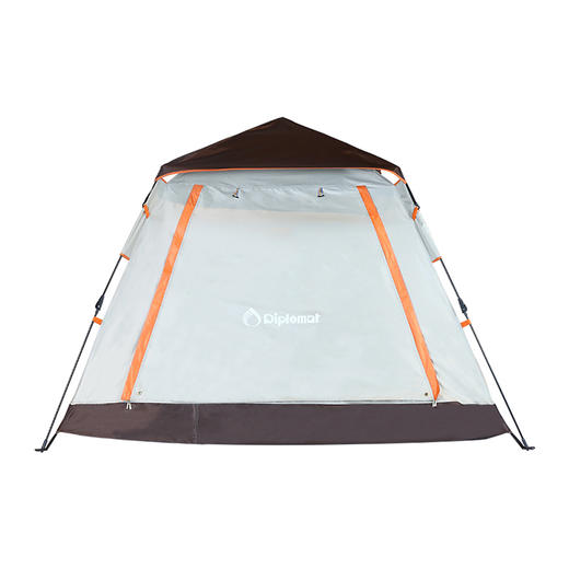 外交官 方形自动帐篷-米配咖（3-4人）DFJ-109 商品图3