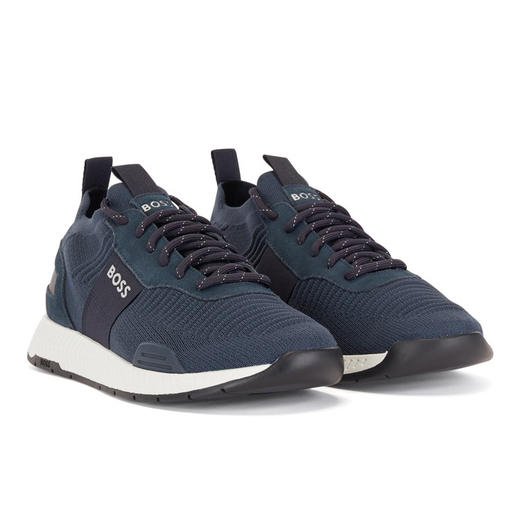 百货世界-HUGOBOSS雨果博斯男士混合网眼竹棉内底运动鞋 商品图0