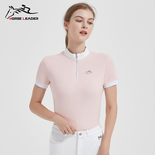 成人立领拉链短袖-WAH9308 商品图0