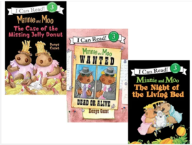 【I Can Read 3级 AR2.2】  Minnie and Moo  疯狂奶牛绘本3册