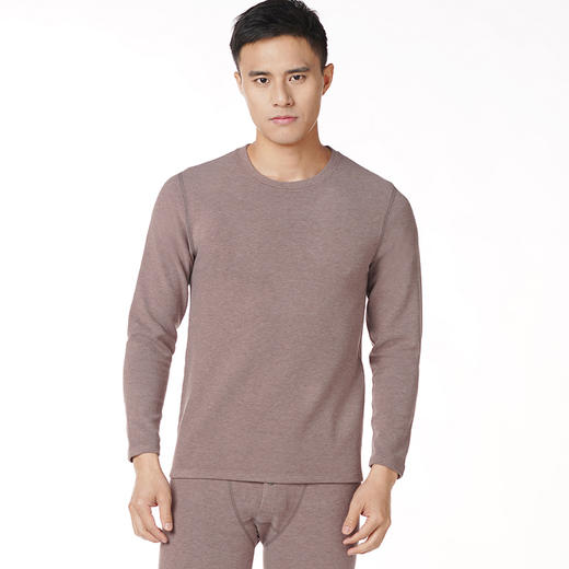 都市丽人都市锋尚舒暖负5度至5度男士特殊面料套装锗纤维暖绒中套装保暖衣FW21B7 商品图0