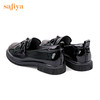 Safiya/索菲娅 2022早秋学院风一脚蹬乐福鞋少女流苏蝴蝶结小皮鞋 SF23112009 商品缩略图2