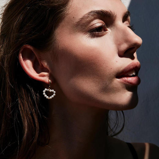 订购10周到｜CHARLOTTE LEBECK-Heart-爱心 珍珠 耳环［丹麦设计师］ 商品图0