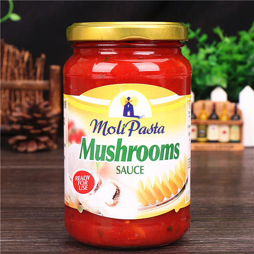 莫利 意大利进口 番茄蘑菇味意大利面酱350g 商品图4