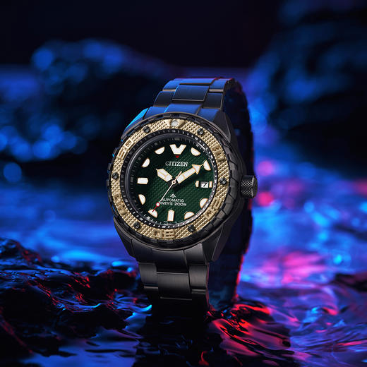 西铁城日本官方正品舒博™钛间黑色DLC潜水机械表NB6008-82X 商品图11