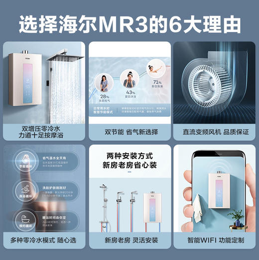 海尔（Haier）热水器JSQ34-18MR3(12T)U1 商品图2