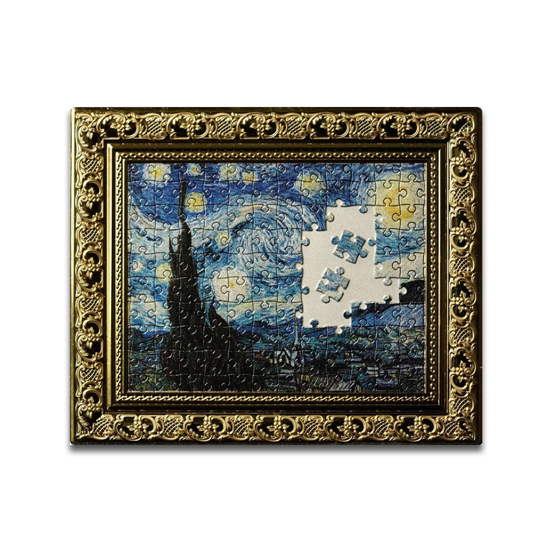 纽埃梵高《星空》双金属币！拼图设计！