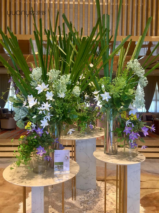 高档酒店大堂仿真假花摆设件圆桌售楼大厅会所办公楼咖啡厅馆装饰 商品图2